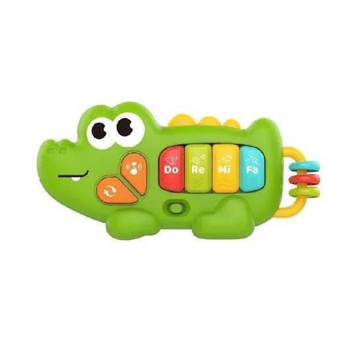купить Музыкальная игрушка Huanger (22580) Pian Crocodil, cu lumini și muzică HE0567 в Кишинёве 