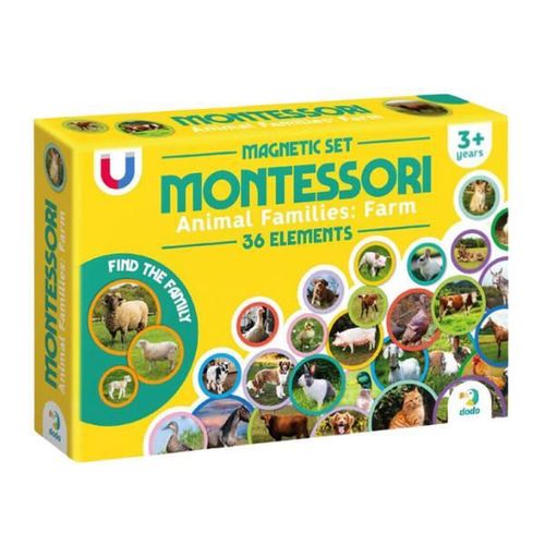 купить Настольная игра Dodo 200271 Joc magnetic: Familiile de animale, 36el в Кишинёве 