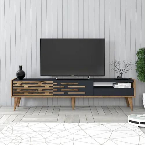 купить Тумба напольная для TV Trendy Valensiya, nuc, antracit в Кишинёве 