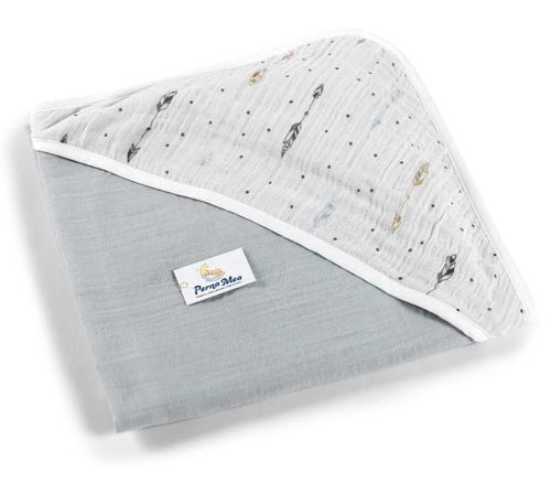 cumpără Accesoriu pentru baie PernaMea Prosop de baie 90x90cm Muslin, Arrows Grey (PM.101349/12) în Chișinău 