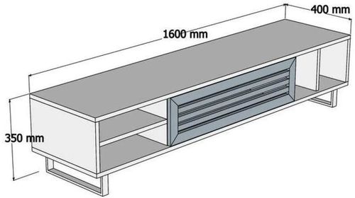 купить Тумба напольная для TV Trendy Eray, Nuc, Antracit в Кишинёве 
