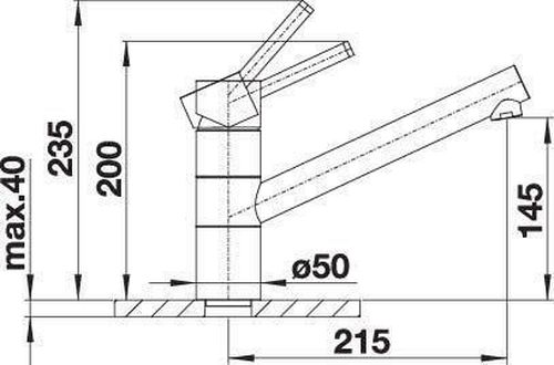 купить Смеситель кухонный Blanco Tivo-F (518408) в Кишинёве 