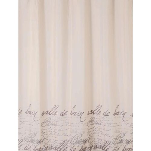 купить Занавеска для ванной Bisk 06879 TXT STAMP 180x200 в Кишинёве 