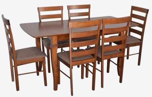 купить Комплект стол и стулья Evelin di Costacurta стол HV-29V Burnish Oak + 6 стульев GLORIA Burnish/Ekea12 Dark Brown в Кишинёве 