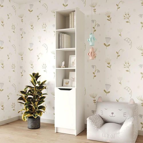купить Шкаф детский MebelStar LILU 1D 40x40x210 White (MBS-1315) в Кишинёве 