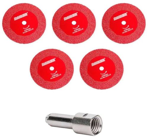 купить Диск отрезной Raider 162115 Set discuri diamantate 50×10mm (5 buc) + arbore filetat M14 в Кишинёве 