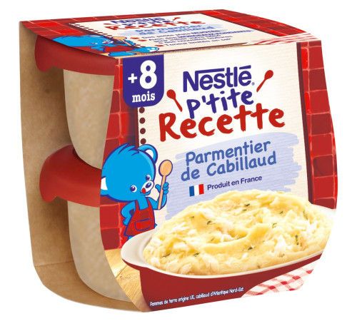 Пюре картофельное с треской Nestle (8 м+)  2 х 200 г 