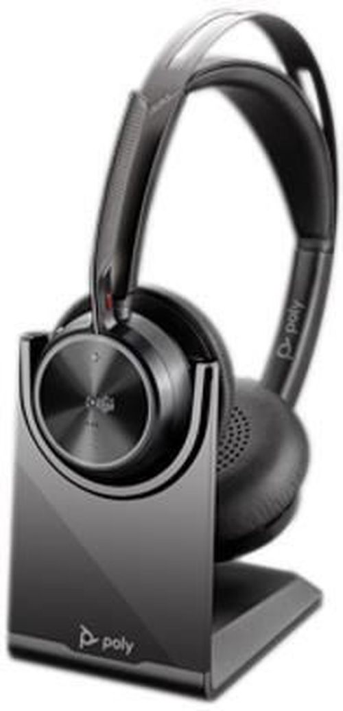 купить Гарнитура беспроводная Bluetooth Poly Voyager Focus 2 Microsoft Teams Certified USB-C-C Headset +USB-C/A Adapter +Charging Stand (9T9J6AA) в Кишинёве 