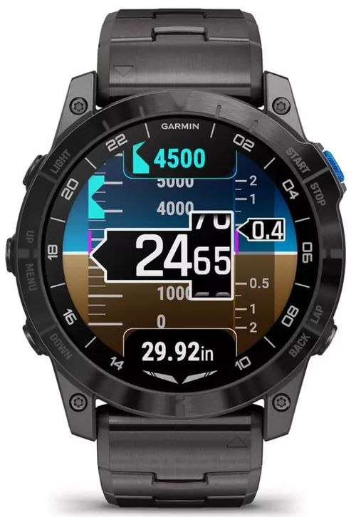 cumpără Ceas inteligent Garmin D2™ Mach 1 Pro, Aviator Smartwatch with Vented Titanium Bracelet (010-02804-81) în Chișinău 