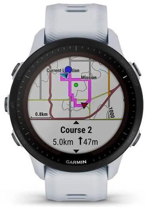 cumpără Ceas inteligent Garmin Forerunner 955 Solar Whitestone (010-02638-21) în Chișinău 