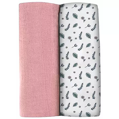 cumpără Accesoriu pentru înfășat Beaba B920390 Set 2 Museline bumbac 120x120 cm în Chișinău 