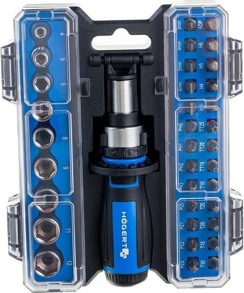 купить Набор ручных инструментов Hoegert HT1S101 Набор отверток 36 шт. в Кишинёве 