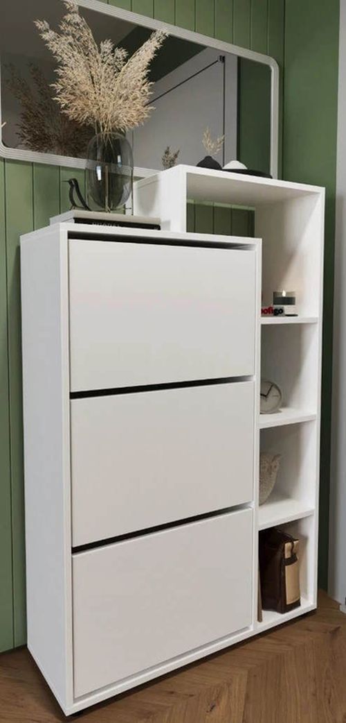 купить Полка для обуви Nex Home Lego, 90x32x143 см, Белый (18-04-01) в Кишинёве 