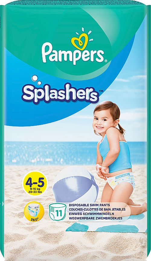 Scutece-chilotei pentru apa Pampers Splashers 4 (9-15 kg) 11 buc 