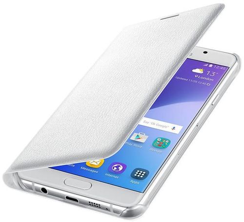 купить Чехол для смартфона Samsung EF-WA710, Galaxy A7 2016, Flip Wallet, White в Кишинёве 