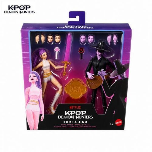 купить Фигурка героя Mattel JRY40 Set figurine Vânătorii de demoni „Rumi și Jinu: Bătălia finală”, 2 buc. в Кишинёве 