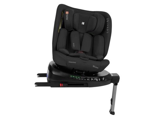 Scaun auto rotativ cu isofix KikkaBoo i-Rove Black (0 - 36 kg) 