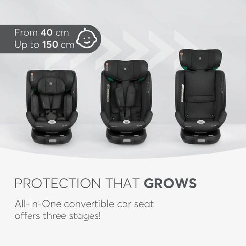 купить Автокресло Kikka Boo 31002100044 i-Twist Black i-Size, 40-150 cm в Кишинёве 