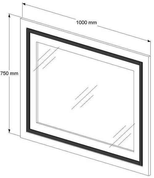 купить Зеркало для ванной miscellaneous BURGUNDIE 100 Alb в Кишинёве 