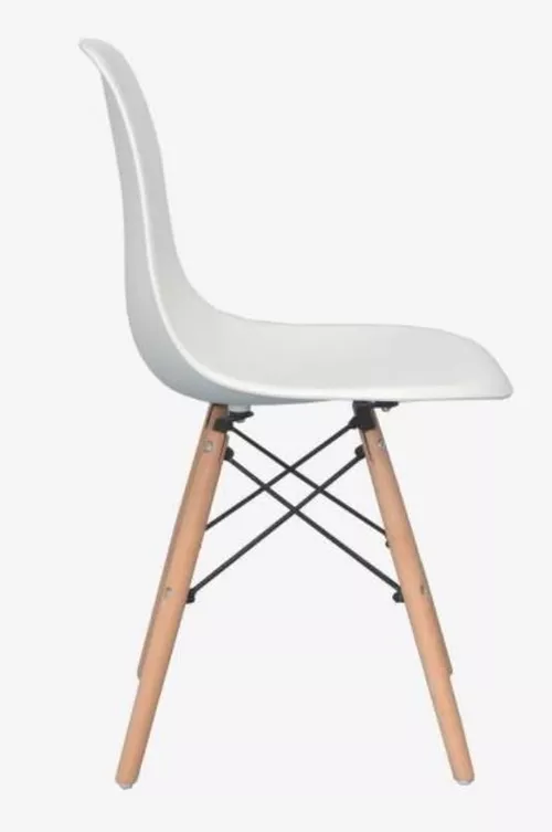 купить Комплект стол и стулья Evelin di Costacurta стол Gloria White Bella beech + 4 стула LC-021 White в Кишинёве 