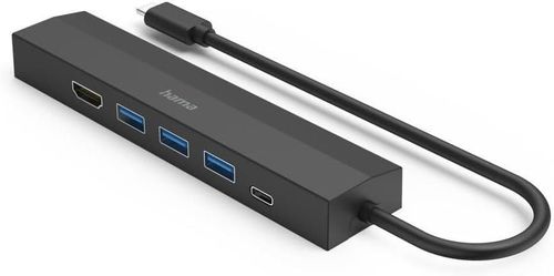 cumpără Adaptor IT Hama 200144 USB-C Hub, Multiport, 6 Ports, 3 x USB-A, USB-C, HDMI, LAN/Ethernet în Chișinău 
