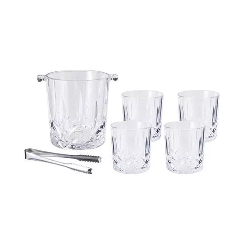 cumpără Veselă pentru băuturi Excellent Houseware 56570 Set pentru whiskey, 6 piese: 4 pahare, frapiera, cleste în Chișinău 