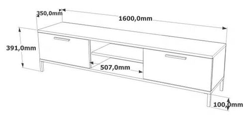 купить Тумба напольная для TV Trendy RL1-AA 160x39x35cm в Кишинёве 