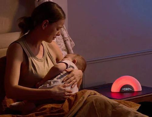 cumpără Lampă de veghe Momcozy WN010-WG12BA-A Lampa de veghe cu sunete Rainbow Grey în Chișinău 