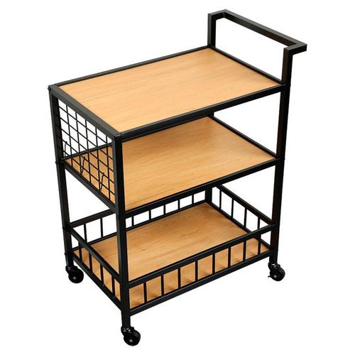 купить Этажерка Kesper 27860 Carucior de servire, cu 3 rafturi metal PAL в Кишинёве 
