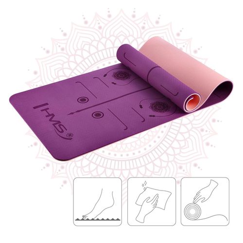 cumpără Echipament pentru yoga HMS YM10 Yoga Mat TPE (Violet) în Chișinău 