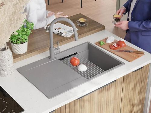 купить Мойка кухонная Primagran San Francisco 780-50 level Grey + accesorii 500x780 MHFKS в Кишинёве 