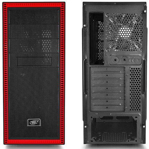 cumpără Carcasa PC Case Middletower Deepcool TESSERACT SW-RD ATX Black/Red no PSU, 1xUSB3.0/1xUSB2.0/Audio x 1/Mic x 1, Included: Front: 1x120mm; Rear: 1x120mm DC fan (carcasa/корпус) în Chișinău 