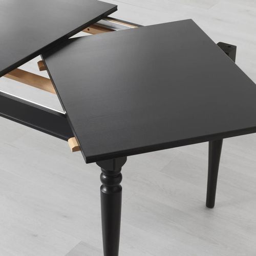 cumpără Masă Ikea Ingatorp 155/215x87 (Negru) în Chișinău 