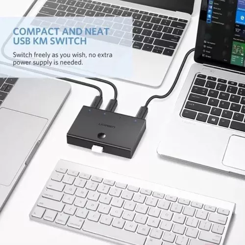 cumpără Adaptor de rețea USB Ugreen 30346 Switch Sharing 1*USB-A 2.0 to 4*USB, Black în Chișinău 