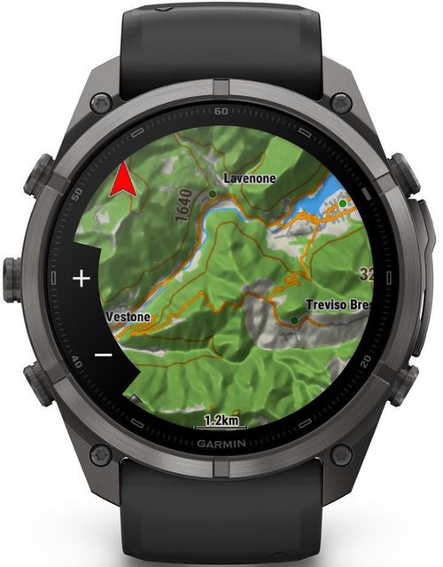cumpără Ceas inteligent Garmin Fenix 9 Pro, 51mm, inReach, CbnGyDLCTi, Bk/PblBd (010-04337-11) în Chișinău 