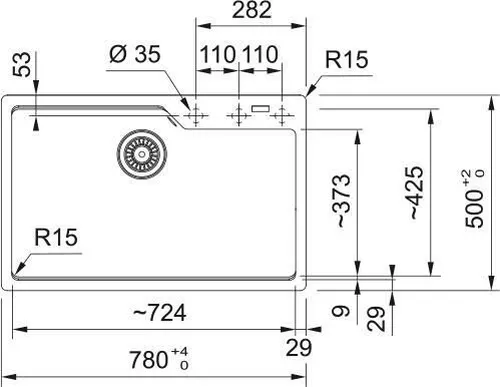 cumpără Chiuvetă bucătărie Franke 114.0686.800 Fragranite UBG 610-72 Avena în Chișinău 
