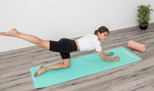 купить Коврик для йоги Enero Fitness Yoga Mat (1040592) Mint Gray в Кишинёве 