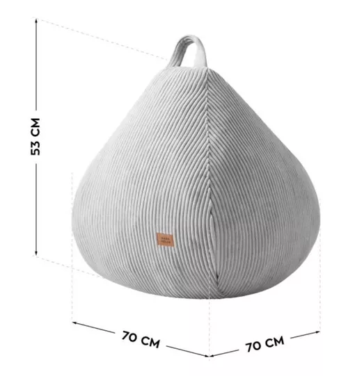 cumpără Fotoliu BeanBag Mark Adler COMFY 1.0 Grey în Chișinău 