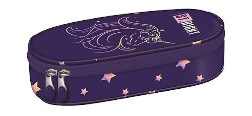 купить Школьный пенал St.RIGHT 57801 Penar 23x9.5x6cm, Unicorn Glow в Кишинёве 