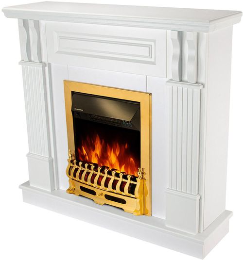 купить Камин электрический ArtFlame Veronix & Galileo Gold, 1000x1050x300mm, Alb в Кишинёве 