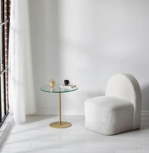 купить Журнальный столик Trendy Chill-Out, Золотой 50x50x50 см в Кишинёве 