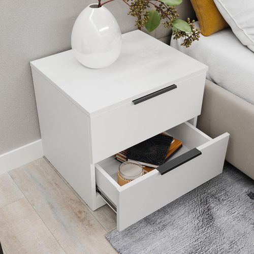 cumpără Noptieră Bayro Murano 550x500x450 белый мат în Chișinău 