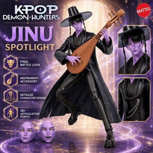 купить Фигурка героя Mattel JRY40 Set figurine Vânătorii de demoni „Rumi și Jinu: Bătălia finală”, 2 buc. в Кишинёве 
