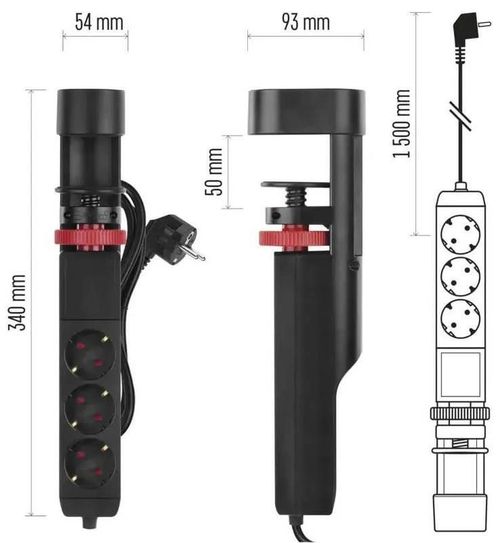 купить Удлинитель электрический Emos P1321PD в Кишинёве 