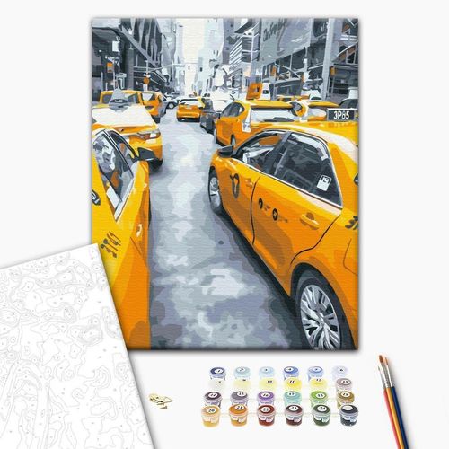 cumpără Tablou pe numere BrushMe BS25434 40*50 cm (în cutie) Taxi din New York în Chișinău 