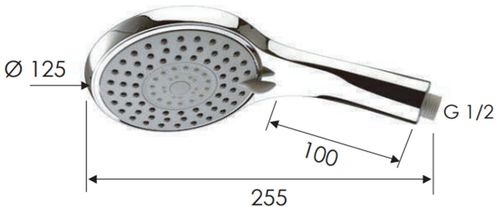 купить Душевая лейка Remer 318DKX (4 functii + hidromasaj) cromata в Кишинёве 