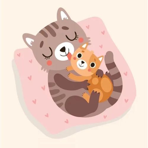 купить Картина по номерам Strateg R18 /22 (ES0849)(70454) Pisica si pisoi, 30x30 cm в Кишинёве 