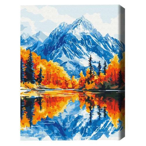 cumpără Tablou pe numere BrushMe BS54178 40x50cm (în cutie) Toamnă în munți în Chișinău 
