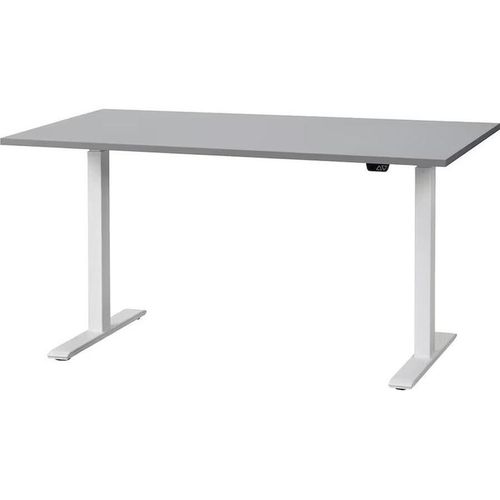 cumpără Masă de birou Ikea Rodulf cu înălțime electro-reglabilă 140x80 (Gri/Alb) în Chișinău 