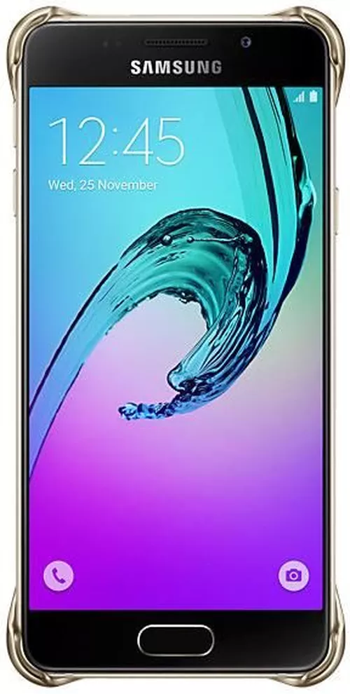 cumpără Husă pentru smartphone Samsung EF-QA310, Galaxy A3 2016, Clear Cover, Gold în Chișinău 